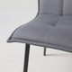 Миниатюра изображения товара Стул AksHome Рубик U (Velutto 32 серый велюр/черный)