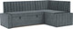 Миниатюра изображения товара Уголок кухонный мягкий Mebel-Ars Вермут 211x83x141 / M11-23-5 (велюр серо-синий HB-178 26)