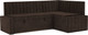 Миниатюра изображения товара Уголок кухонный мягкий Mebel-Ars Вермут 211x83x141 / M11-23-8 (велюр шоколад HB-178 16)