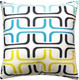 Миниатюра изображения товара Подушка декоративная MATEX Fantasy Retro. Ретро 8 / 31-246 (голубой/желтый/черный)