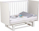 Миниатюра изображения товара Детская кроватка Polini Kids Simple 342 с маятником / 0003168-04 (белый)