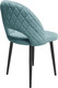 Миниатюра изображения товара Стул ТриЯ Амели конус Т2 (черный муар/велюр бирюзовый)