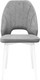 Миниатюра изображения товара Стул ТриЯ Капри конус Т2 исп.2 (белый муар/велюр серый)