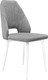 Миниатюра изображения товара Стул ТриЯ Капри конус Т2 исп.2 (белый муар/велюр серый)