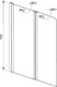 Миниатюра изображения товара Стеклянная шторка для ванны Aquatek AQ DEL SBA 10015CH (хром/стекло прозрачное)