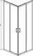 Миниатюра изображения товара Душевой уголок Aquatek 100x100 / AQ ARI KV 10020CH (хром/прозрачное стекло)