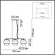 Миниатюра изображения товара Люстра Lumion Animaisa 8002/3A