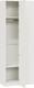 Миниатюра изображения товара Шкаф ТриЯ Стелла угловой исп.2 (белый холст/белый жемчуг)