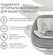 Миниатюра изображения товара Детский шезлонг Nuovita Agio AG2 (серебристый/серый)