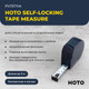 Миниатюра изображения товара Рулетка HOTO Self-locking Tape Measure HTT0024GL (черный)