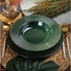 Миниатюра изображения товара Тарелка столовая обеденная Domenik Emerald Green DMD031