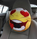 Миниатюра изображения товара Подушка для автомобиля MATEX Emoji. Страсть / 06-954 (желтый)