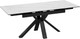 Миниатюра изображения товара Обеденный стол ТриЯ Дерби Тип 1  (черный муар/керамика матовая белый мрамор)