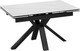 Миниатюра изображения товара Обеденный стол ТриЯ Дерби Тип 1  (черный муар/керамика матовая белый мрамор)