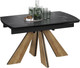 Миниатюра изображения товара Обеденный стол ТриЯ Палмер Тип 1 (черный муар/дуб галифакс нат/керамика матовая черный мрамор)