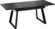 Миниатюра изображения товара Обеденный стол ТриЯ Стоун Тип 1 (черный муар/керамика матовая черный мрамор)