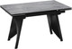 Миниатюра изображения товара Обеденный стол ТриЯ Шелдон Тип 1  (черный муар/керамика матовая серый мрамор)