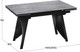 Миниатюра изображения товара Обеденный стол ТриЯ Шелдон Тип 1  (черный муар/керамика матовая серый мрамор)