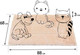 Миниатюра изображения товара Подстилка для животных MATEX Pet Plush / 55-761 (бирюзовый/серо-голубой)