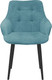 Миниатюра изображения товара Стул ТриЯ Шато конус Т2 (черный муар/велюр бирюзовый)