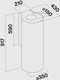 Миниатюра изображения товара Вытяжка коробчатая Falmec Polar Parete/Wall 35 Rame / CPWN90.E4P2#ZZZA491F