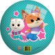 Миниатюра изображения товара Мяч детский KiddiePlay Кошечки и Собачки 4228-1