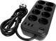 Миниатюра изображения товара Сетевой фильтр Powercom SP-08 USB03AB (3м, 8 розеток, черный)