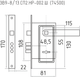 Миниатюра изображения товара Замок врезной Нора-М ЗВ9-8/13.СП2.НР-002.Ш ПРО-САМ 
