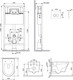 Миниатюра изображения товара Унитаз подвесной с инсталляцией AM.PM Prime Fit / IS90201.741701 (глянцевый белый, с кнопкой смыва)