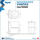 Миниатюра изображения товара Унитаз напольный Teymi Lina / T41102 (безободковый, сиденье микролифт)