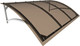 Миниатюра изображения товара Козырек ИМпласт Скат Цинк 1800х950 Тонированный / 15069 (с сотовым поликарбонатом 4мм, бронза)