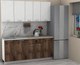 Миниатюра изображения товара Кухонный гарнитур Eligard Lion 1.8 без столешницы (белый структурный/дуб нокс)