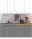 Миниатюра изображения товара Кухонный гарнитур Eligard Lion 1.8 без столешницы (белый/дымчатый алмаз)