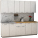 Миниатюра изображения товара Кухонный гарнитур Eligard Lion 2.2 без столешницы (белый)