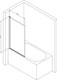 Миниатюра изображения товара Стеклянная шторка для ванны AM.PM Gem W90BS-D080-140BT