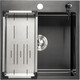 Миниатюра изображения товара Мойка кухонная Saniteco 5050 PVD (с сифоном, дозатором и коландером)