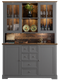 Миниатюра изображения товара Шкаф с витриной Dipriz Lakeview Д.98026 (бейц винтаж)