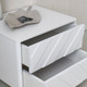 Миниатюра изображения товара Прикроватная тумба Shtabe Elifa 8003 (RAL 9003/RAL 9003/золото)