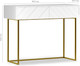Миниатюра изображения товара Консольный столик Shtabe Elifa 8011 (RAL 9003/RAL 9003/золото)