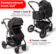 Миниатюра изображения товара Детская универсальная коляска Bubago Zoom color 2 в 1 / BG 135-B-1 (черный)