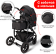 Миниатюра изображения товара Детская универсальная коляска Bubago Zoom color 2 в 1 / BG 135-B-1 (черный)