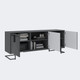 Миниатюра изображения товара Тумба Involux Неаполь 212T100 (графит/черный глянец/черный)