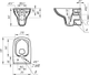 Миниатюра изображения товара Унитаз подвесной с инсталляцией Cersanit Carina New Clean On с инсталляцией Leon S-IN-BLACK-Cg-w