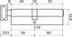 Миниатюра изображения товара Цилиндровый механизм замка Стандарт Max 110 (60x50В) SN перф. ключ/верт. (5 ключей)