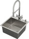 Миниатюра изображения товара Мойка кухонная Roxen Simple 560220-45 с ролл-матом и дозатором (сатин)