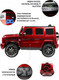 Миниатюра изображения товара Детский автомобиль RiverToys Mercedes-Benz G63 / T999TT (вишневый глянец)