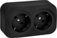 Миниатюра изображения товара Розетка Legrand Quteo 782470 (черный матовый)