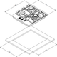Миниатюра изображения товара Газовая варочная панель Weissgauff HG430BGV