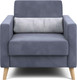 Миниатюра изображения товара Кресло мягкое Мебельград Норд Стандарт  (мора деним/мора серый)