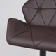 Миниатюра изображения товара Стул барный AksHome Berlin GB (Pegasso шоколад экокожа/черный)